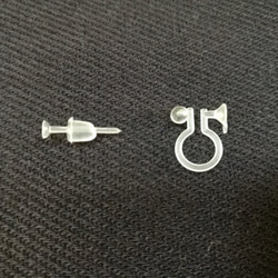 264.Round earring（プラムレッド×ホログラム） 4枚目の画像