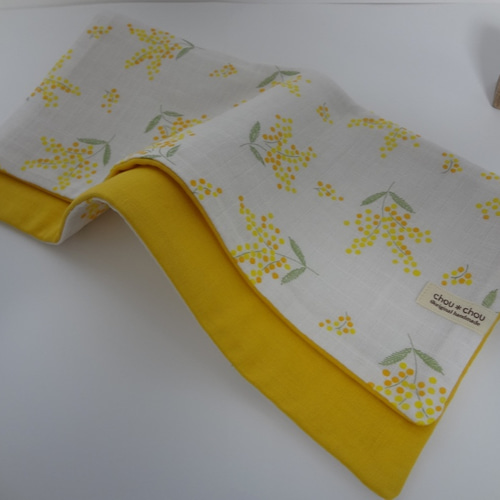 ３０㎝角*Flower*3*やわらかガーゼハンカチ*1枚*ハンドメイド 30㎝角*Flower*3*やわらかガーゼハンカチ*1枚*ハンドメイド