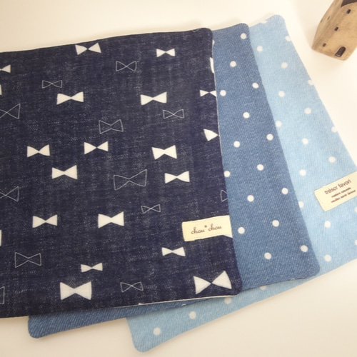 パッチ*2*やわらかガーゼハンカチ*3枚セット*ハンドメイド パッチ*2*やわらかガーゼハンカチ*3枚セット*ハンドメイド