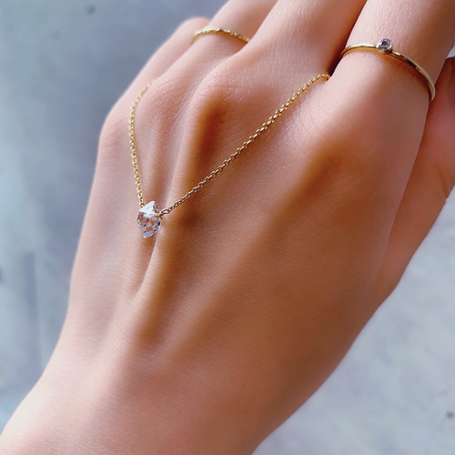 vanilla jewelry ハーキマーダイヤモンド ペンダントトップ 動画】【1点もの】NY産ハーキマーダイヤモンド ペンダント
