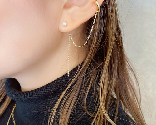 【耳元を華やかに飾る】CHANEL パールCCイヤーカフ 1_a71bec5d6691be150ace637429bc