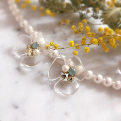 *crystal flower × bijou*ピアス,イヤリング 4枚目の画像