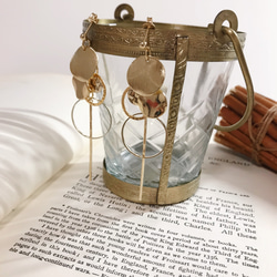 *coco vanilla* gold circle ピアス(イヤリング)* 4枚目の画像