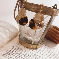 *coco vanilla* 人気商品2点set ピアス，イヤリング*べっ甲 4枚目の画像