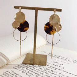 *coco vanilla* 人気商品2点set ピアス，イヤリング*べっ甲 5枚目の画像