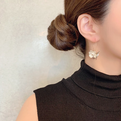 coco vanilla* flowerアレンジピアス(イヤリング)* ピアス