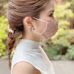◆呼吸がしやすい夏マスク◆レースマスク 選べる3カラー 7枚目の画像