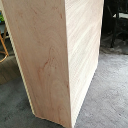 木のシューズボックス、収納ボックス クリア　受注製作 2枚目の画像