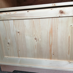 木のシューズボックス、収納ボックス クリア　受注製作 5枚目の画像