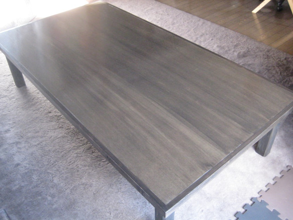 【超美品！大工特注！】最終値引き★期間限定★リビング ローテーブル 大工さん特注 超大きいローテーブル1750×900×350 受注制作 ローテーブル