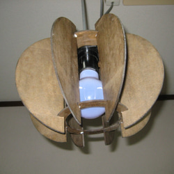 木のランプシェード丸　受注制作 6枚目の画像