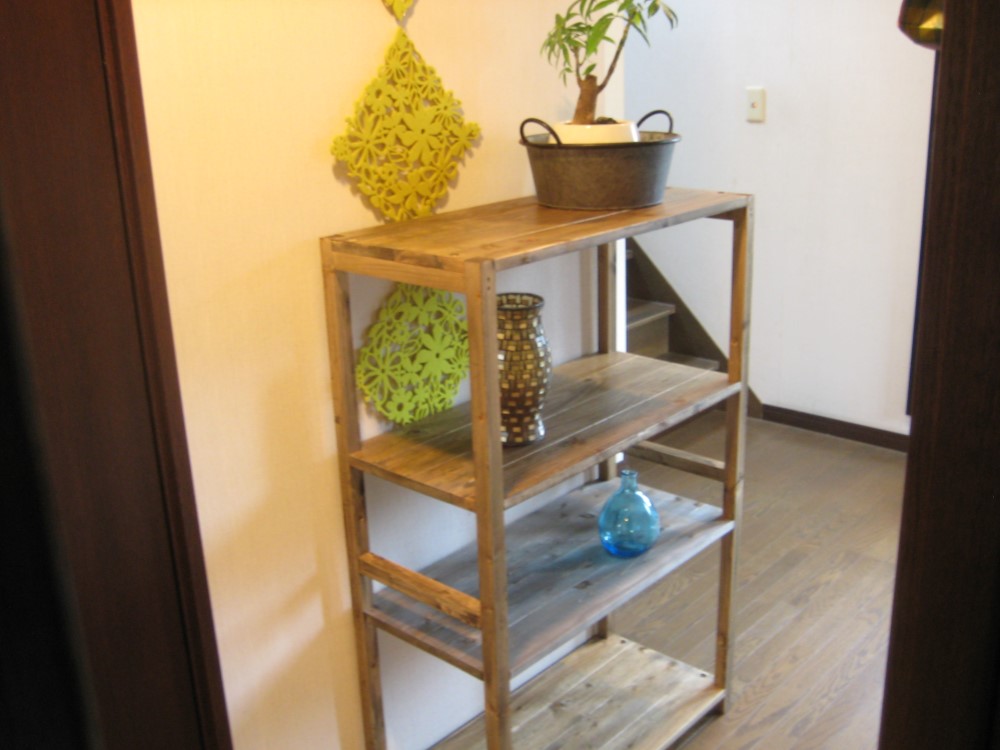 木のシェルフ　組み立て式（受注生産）