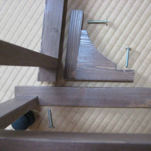 木のスタンドミラー（キャスター付き）受注制作 ドレッサー・ミラー