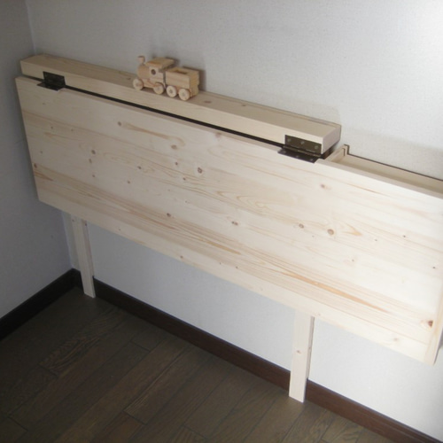 木製 折りたたみ式テーブル 引き出し付き 【前後ろ引き出し付き】 送料無料】 折りたたみ机 ローテーブル コンパクト 天然木 引出し付き