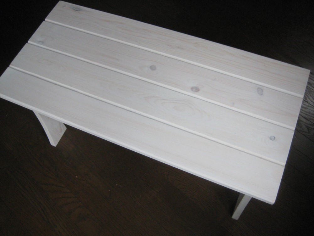 カフェテーブル　アンティークホワイト受注制作