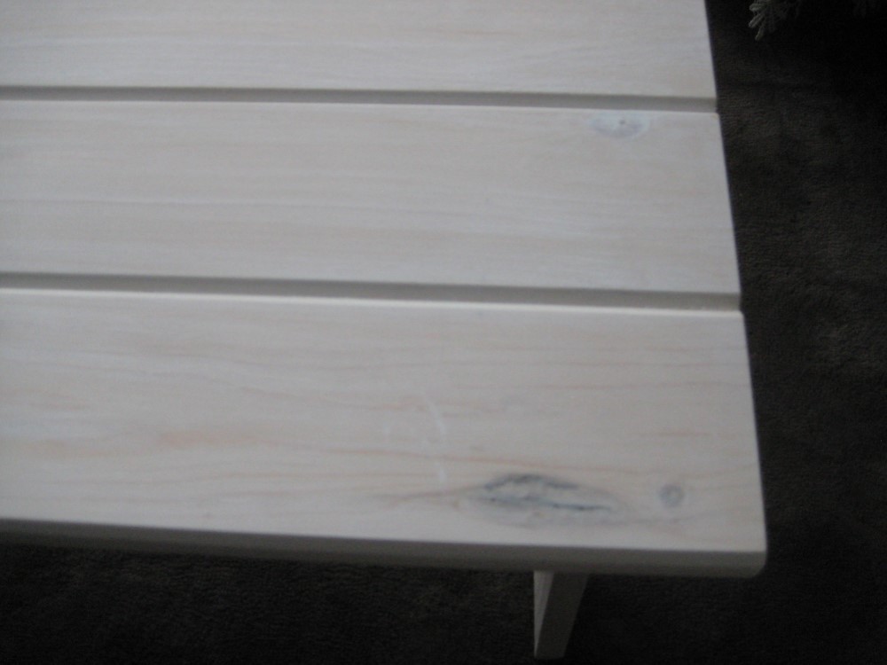 カフェテーブル　アンティークホワイト受注制作