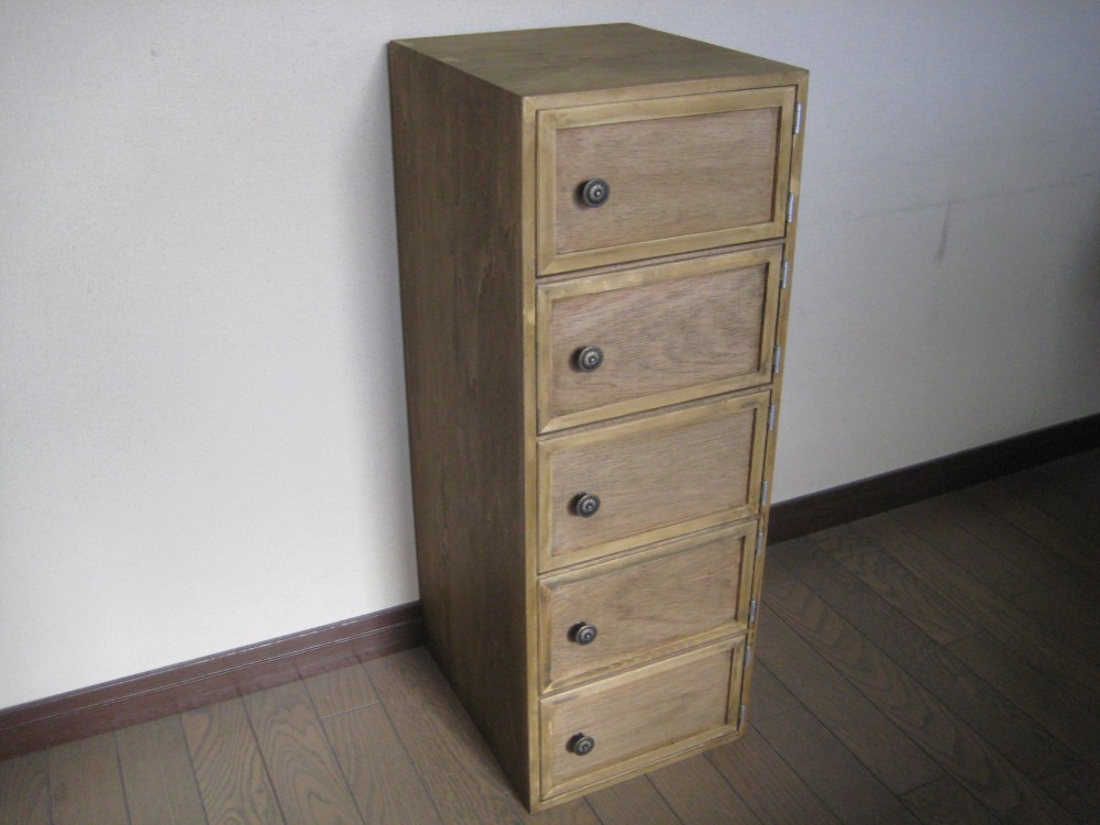 木製シューズラック 5段収納(受注製作) 受注製作。シューズラックなどに5段ラック・ 棚 ・ シェルフ