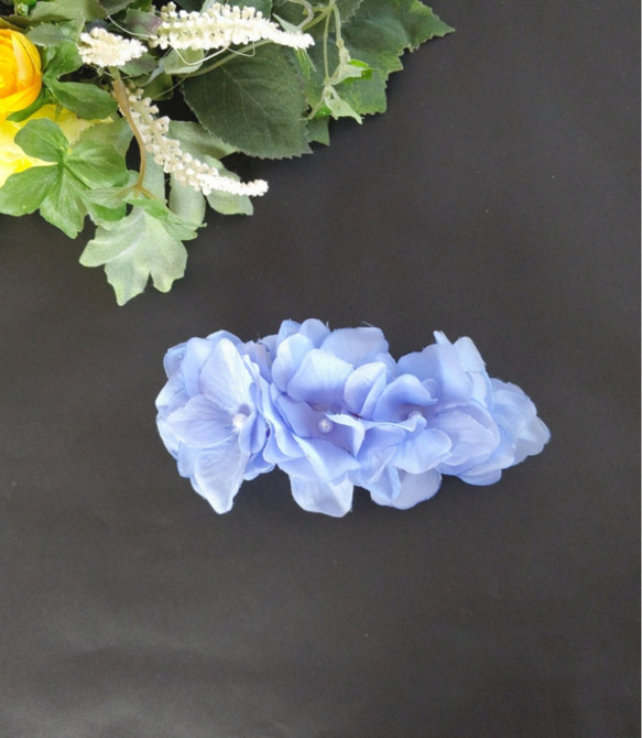 送料込み〉あじさい バレッタ /紫陽花/アジサイ バレッタ petit fleur 