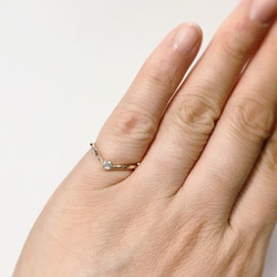 K10 birth stone ring (ロイヤルブルームーンストーン) 4枚目の画像