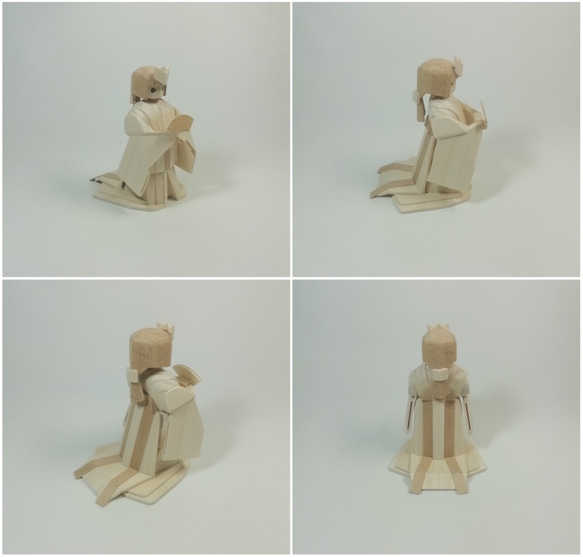 木製 ひな人形「無垢」 2枚目の画像