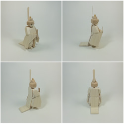 木製 ひな人形「無垢」 3枚目の画像