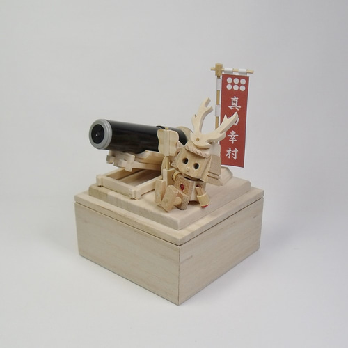 木製 大砲 印鑑ホルダー 真田幸村 はんこ・スタンプ sapporo-craft