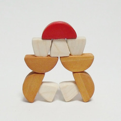 木製キノコ積み木（5個組） 5枚目の画像