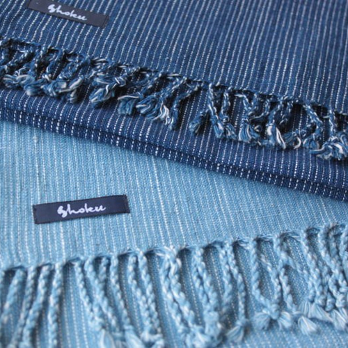 カラフルストライプマフラー Belly刺繍付き カラフルストライプマフラー Belly刺繍付き マフラー