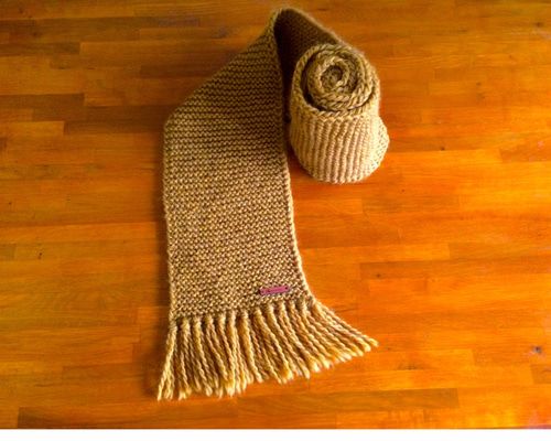 ガーター編みマフラー《受注製作です》 マフラー Ito-Knitting