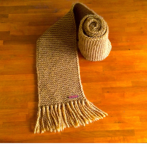 ガーター編みマフラー《受注製作です》 マフラー Ito-Knitting