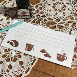 パンと珈琲の一筆箋 3枚目の画像