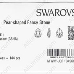 【スワロフスキー#4320】36粒 Pear-shaped 14x10mm クリスタル ゴールデン シャドー (001G 3枚目の画像