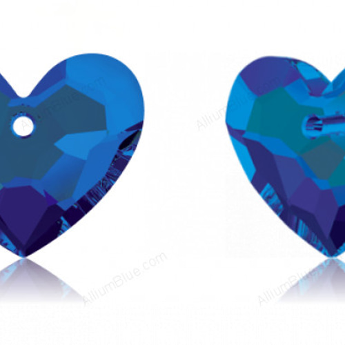 スワロフスキー#6264】4粒 Truly in Love Heart ペンダント 28mm  