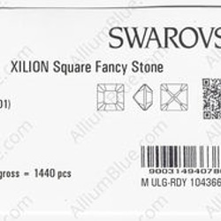 【スワロフスキー#4428】10粒 XILION Square 2mm クリスタル F 3枚目の画像