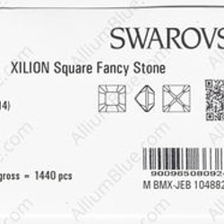 【スワロフスキー#4428】10粒 XILION Square 1.5mm ペリドット (214) F 3枚目の画像
