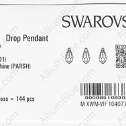 【スワロフスキー#6000】2粒 Drop ペンダント 15x7.5mm クリスタル パラダイ スシャイン (001PA 3枚目の画像