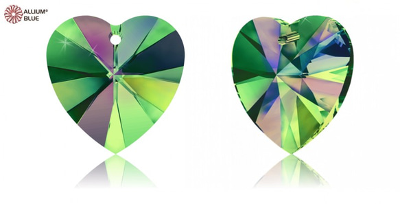 【スワロフスキー#6228】1粒 XILION Heart ペンダント 18x17.5mm クリスタル ヴィトレイル メ 1枚目の画像