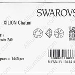 【スワロフスキー#1028】10粒 XILION チャトン PP2 クリスタル AB (001AB) F 3枚目の画像