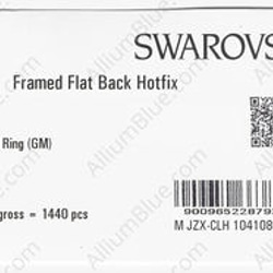 【スワロフスキー#2078/H】10粒 Framed ラインストーン ホットフィックス SS16 ジェット ガン・メタル 3枚目の画像