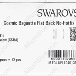 【スワロフスキー#2555】1粒 Cosmic Baguette ラインストーン 15x5mm クリスタル ゴールデン 3枚目の画像