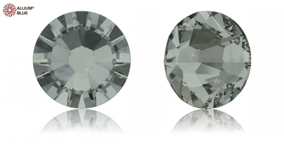 【スワロフスキー#2058】10粒 XILION ラインストーン SS10 ブラックダイアモンド (215) F 1枚目の画像