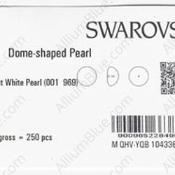 【スワロフスキー#5817】10粒 Dome-shaped パール 6mm パーレセント ホワイト パール (00196 3枚目の画像