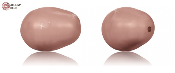 【スワロフスキー#5821】10粒 Pear-shaped パール 11x8mm ローズ ピーチ パール (001674 1枚目の画像