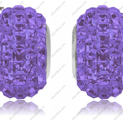 【スワロフスキー#80201】1粒 BeCharmed Pavé 15mm CE Purple / Tanzanite 1枚目の画像