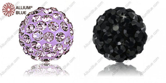 【スワロフスキー#86001】1粒 Pavé Ball 4mm CE Mauve / Light Amethyst 1枚目の画像