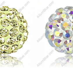 【スワロフスキー#86001】1粒 Pavé Ball 8mm CE ゴールド / Jonquil 1枚目の画像