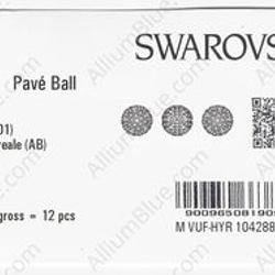 【スワロフスキー#86001】1粒 Pavé Ball 10mm CE White / Crystal Aurore B 3枚目の画像