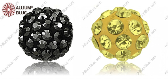 【スワロフスキー#86001】1粒 Pavé Ball 10mm CE Black / Jet Hematite 1枚目の画像