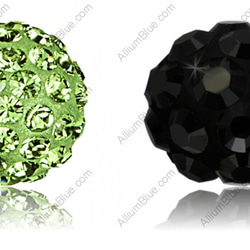 【スワロフスキー#86001】1粒 Pavé Ball 10mm CE Light Green / Peridot 1枚目の画像