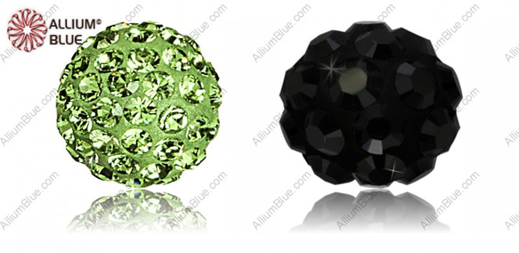 【スワロフスキー#86001】1粒 Pavé Ball 10mm CE Light Green / Peridot 1枚目の画像
